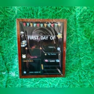 First and Last Day of School Board, 11'' x 14'' Double Sided Chalkboard New